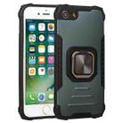For iPhone SE 2022 / SE 2020 / 8 / 7 Fierce Warrior Series Armor All-inclusive Shockproof Aluminum Alloy + TPU Protective Case with Ring Holder(Green) - 1
