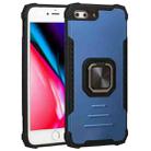 Fierce Warrior Series Armor All-inclusive Shockproof Aluminum Alloy + TPU Protective Case with Ring Holder For iPhone 7 Plus / 8 Plus(Blue) - 1