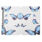 For Samsung Galaxy Tab S8 / Galaxy Tab S7 SM-T870/T875 Dual-folding Coloured Drawing Voltage Horizontal Flip PU Leather Case with Holder & Sleep / Wake-up Function(Butterfly) - 1