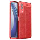 For vivo Y53s Litchi Texture TPU Shockproof Case(Red) - 1