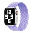 Metal Head Braided Nylon Solid Color Watch Band For Apple Watch Series 8&7 41mm / SE 2&6&SE&5&4 40mm / 3&2&1 38mm, Size:XS 128mm(Light Purple) - 1