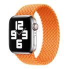 Metal Head Braided Nylon Solid Color Watch Band For Apple Watch Series 8&7 41mm / SE 2&6&SE&5&4 40mm / 3&2&1 38mm, Size:S 135mm(Orange) - 1