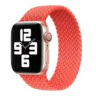 Metal Head Braided Nylon Solid Color Watch Band For Apple Watch Series 8&7 41mm / SE 2&6&SE&5&4 40mm / 3&2&1 38mm, Size:S 135mm(Bright Orange) - 1