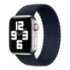 Metal Head Braided Nylon Solid Color Watch Band For Apple Watch Series 8&7 41mm / SE 2&6&SE&5&4 40mm / 3&2&1 38mm, Size:S 135mm(Charcoal) - 1