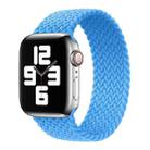 Metal Head Braided Nylon Solid Color Watch Band For Apple Watch Series 8&7 41mm / SE 2&6&SE&5&4 40mm / 3&2&1 38mm, Size:S 135mm(Sky Blue) - 1