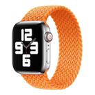 Metal Head Braided Nylon Solid Color Watch Band For Apple Watch Series 9&8&7 41mm / SE 3&SE 2&6&SE&5&4 40mm / 3&2&1 38mm, Size:M 145mm(Orange) - 1