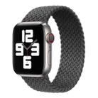Metal Head Braided Nylon Solid Color Watch Band For Apple Watch Series 8&7 41mm / SE 2&6&SE&5&4 40mm / 3&2&1 38mm, Size:M 145mm(Grey) - 1