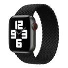 Metal Head Braided Nylon Solid Color Watch Band For Apple Watch Ultra 49mm / Series 8&7 45mm / SE 2&6&SE&5&4 44mm / 3&2&1 42mm, Size:XS 135mm(Black) - 1