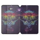 For Samsung Galaxy Tab A 10.1 T580N/T585C Dual-folding Coloured Drawing Voltage Horizontal Flip PU Leather Case with Holder(Watercolor Elephant) - 1