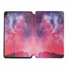 For Huawei Mate Pad T8-8.0 Dual-folding Coloured Drawing Voltage Horizontal Flip PU Leather Case with Holder(Starry Sky) - 1