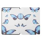 For Huawei MediaPad T3 9.6 / Honor Play 2 Dual-folding Coloured Drawing Voltage Horizontal Flip PU Leather Case with Holder(Butterfly) - 1