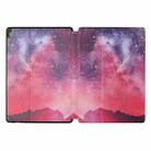 For Lenovo Tab M10 X505 Dual-folding Coloured Drawing Voltage Horizontal Flip PU Leather Case with Holder(Starry Sky) - 1