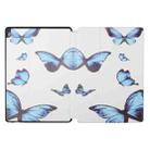 For Lenovo Tab M10 X505 Dual-folding Coloured Drawing Voltage Horizontal Flip PU Leather Case with Holder(Butterfly) - 1
