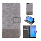 For Huawei Y5 lite (2018) MUXMA MX102 Horizontal Flip Canvas Leather Case with Stand & Card Slot & Wallet Function(Grey) - 1
