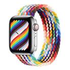 Rainbow Braided Single Loop Watch Band, Size: L 165mm For Apple Watch Ultra 49mm&Watch Ultra 2 49mm / Series 9&8&7 45mm / SE 3&SE 2&6&SE&5&4 44mm / 3&2&1 42mm(Rainbow Colors) - 1