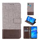 For Huawei Y7 Pro (2019) MUXMA MX102 Horizontal Flip Canvas Leather Case with Stand & Card Slot & Wallet Function(Brown) - 1