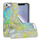 For iPhone SE 2022 / SE 2020 / 8 / 7 Laser Glitter Watercolor Pattern Shockproof Protective Case(FD2) - 1
