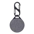 Shockproof Anti-scratch Fabric PC Protective Cover Case with Carabiner For AirTag(Grey) - 1