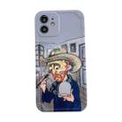Shockproof Oil painting TPU Protective Case For iPhone 12(Face Painting) - 1