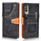 For Honor X20 SE Denim Horizontal Flip Leather Case with Holder & Card Slot & Wallet(Black) - 1