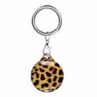 TPU Marble Pattern Shockproof Protective Cover Case with Keychain Hook Loop For Airtag(C) - 1