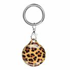 TPU Marble Pattern Shockproof Protective Cover Case with Keychain Hook Loop For Airtag(F) - 1