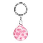 TPU Marble Pattern Shockproof Protective Cover Case with Keychain Hook Loop For Airtag(H) - 1