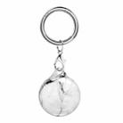 TPU Marble Pattern Shockproof Protective Cover Case with Keychain Hook Loop For Airtag(Y9) - 1