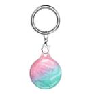 TPU Marble Pattern Shockproof Protective Cover Case with Keychain Hook Loop For Airtag(Y12) - 1