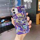 For iPhone 11 Pro Laser Glitter Watercolor Pattern Shockproof Protective Case (FD4) - 1