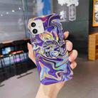 For iPhone 12 mini Laser Glitter Watercolor Pattern Shockproof Protective Case (FD4) - 1