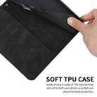 For Samsung Galaxy Note20 Skin Feel Magnetic S-type Solid Color Horizontal Flip Leather Case with Holder & Card Slot & Wallet(Black) - 6