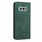 For Samsung Galaxy S10e Skin Feel Magnetic S-type Solid Color Horizontal Flip Leather Case with Holder & Card Slot & Wallet(Green) - 3