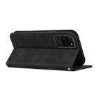 For Samsung Galaxy S20 Ultra Skin Feel Magnetic S-type Solid Color Horizontal Flip Leather Case with Holder & Card Slot & Wallet(Black) - 4