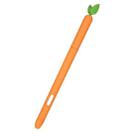 For Samsung Galaxy Tab S6 Lite P610 / P615 Fruit and Vegetable Shape Stylus Silicone Protective Case(Carrot) - 1