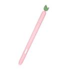 For Samsung Galaxy Tab S7 SM-870 / SM-T875 Fruit and Vegetable Shape Stylus Silicone Protective Case(Peach) - 1