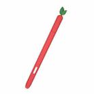 For Samsung Galaxy Tab S7 SM-870 / SM-T875 Fruit and Vegetable Shape Stylus Silicone Protective Case(Small Strawberry) - 1