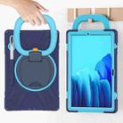 For Samsung Galaxy Tab S8+ / Tab S8 Plus /  Tab S7 FE / Tab S7+ T970/T975 Silicone + PC Protective Case with Holder & Shoulder Strap(NavyBlue+Blue) - 7