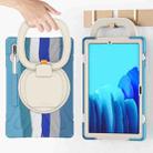 For Samsung Galaxy Tab S8+ / Tab S8 Plus /  Tab S7 FE / Tab S7+ T970/T975 Silicone + PC Protective Case with Holder & Shoulder Strap(Colorful Blue) - 7