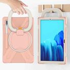 For Samsung Galaxy Tab S8+ / Tab S8 Plus /  Tab S7 FE / Tab S7+ T970/T975 Silicone + PC Protective Case with Holder & Shoulder Strap(Rose Gold) - 7