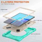 For Samsung Galaxy Tab S8+ / Tab S8 Plus /  Tab S7 FE / Tab S7+ T970/T975 Silicone + PC Protective Case with Holder & Shoulder Strap(Mint Green) - 3