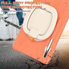 For Samsung Galaxy Tab S8+ / Tab S8 Plus /  Tab S7 FE / Tab S7+ T970/T975 Silicone + PC Protective Case with Holder & Shoulder Strap(Living Coral) - 5