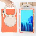 For Samsung Galaxy Tab S8+ / Tab S8 Plus /  Tab S7 FE / Tab S7+ T970/T975 Silicone + PC Protective Case with Holder & Shoulder Strap(Living Coral) - 7