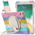 For iPad Pro 10.5 2017 / Air 10.5 2019 Silicone + PC Protective Case with Holder & Shoulder Strap(Colorful Pink) - 1
