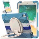 For iPad Pro 10.5 2017 / Air 10.5 2019 Silicone + PC Protective Case with Holder & Shoulder Strap(Colorful Blue) - 1