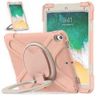 For iPad Pro 10.5 2017 / Air 10.5 2019 Silicone + PC Protective Case with Holder & Shoulder Strap(Rose Gold) - 1