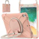 For iPad Pro 10.5 2017 / Air 10.5 2019 Silicone + PC Protective Case with Holder & Shoulder Strap(Rose Gold) - 2