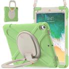 For iPad Pro 10.5 2017 / Air 10.5 2019 Silicone + PC Protective Case with Holder & Shoulder Strap(Matcha Green) - 2