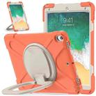 For iPad Pro 10.5 2017 / Air 10.5 2019 Silicone + PC Protective Case with Holder & Shoulder Strap(Living Coral) - 1