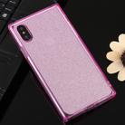 For iPhone X / XS Glitter Powder TPU Protective Case(Pink) - 1